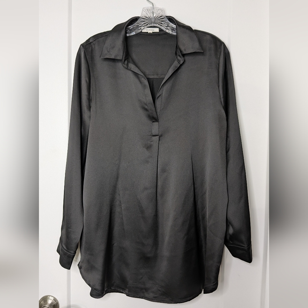 Pleione Charcoal Blouse